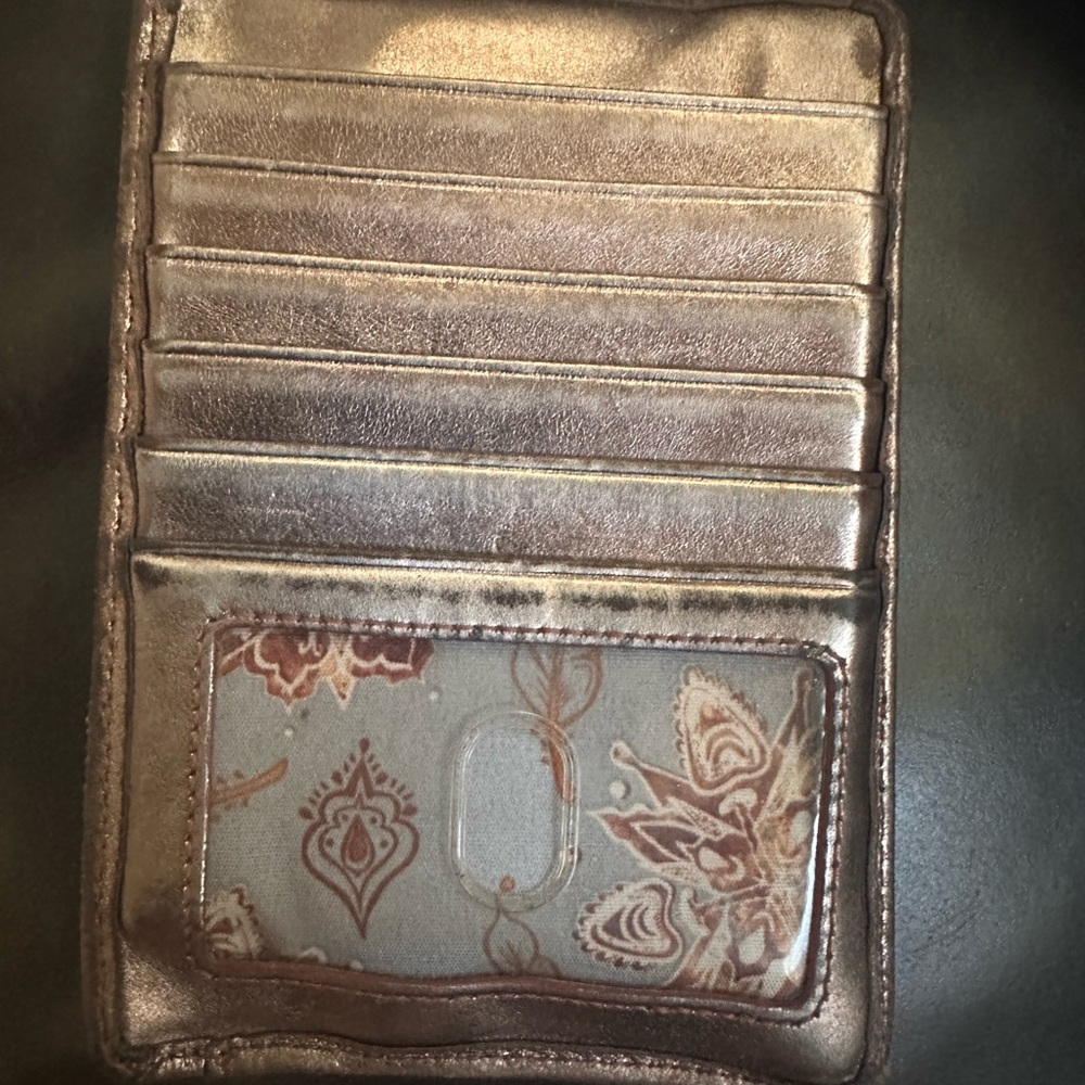 Hobo Euro Slide Card Holder (Metallic Bronze)